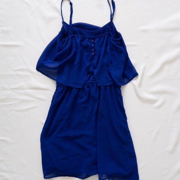 Mango Blue Flowy Dress - Picture 3 of 4